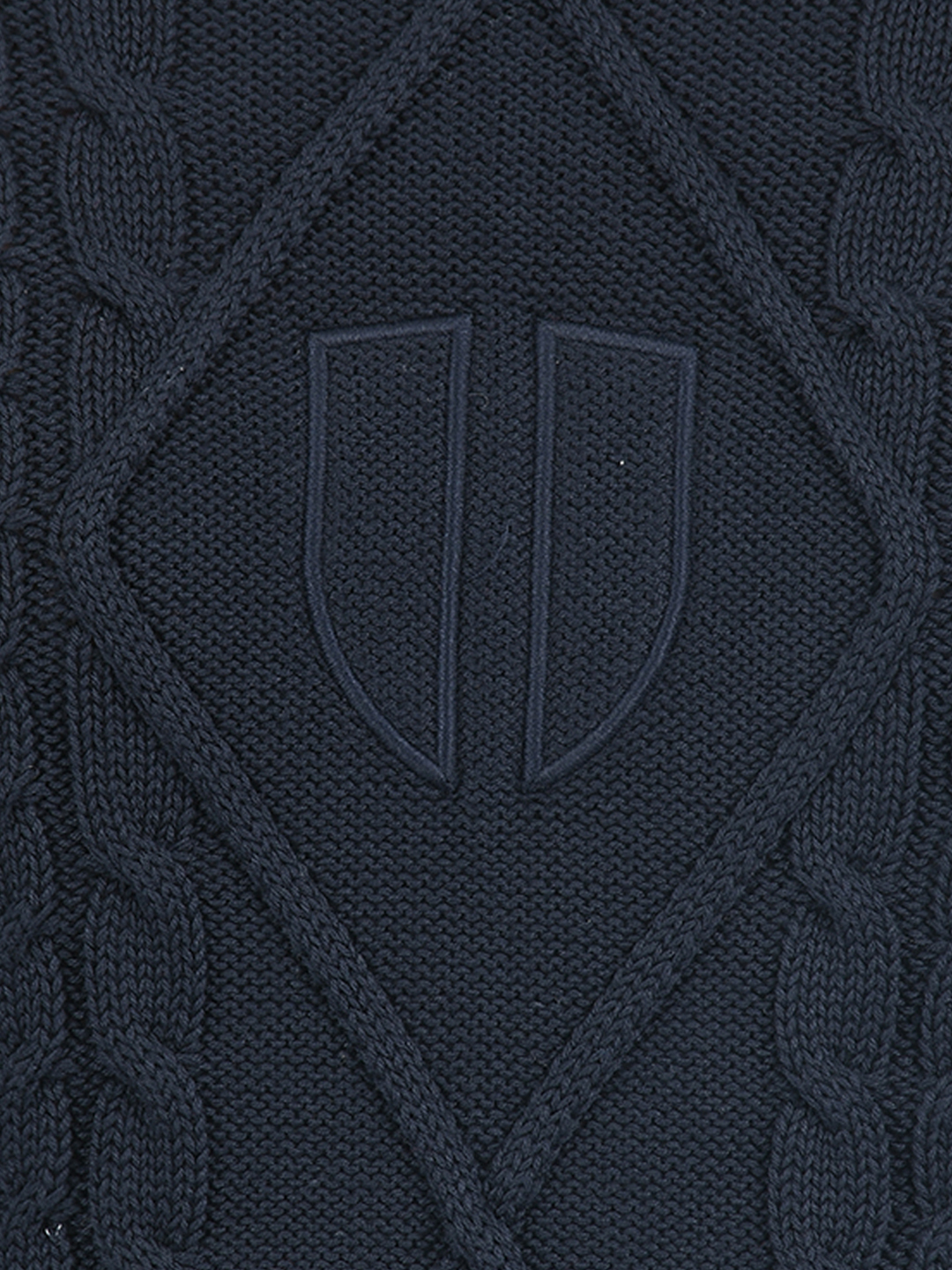 Numero Uno Men Argyl Blue Turtle Neck Sweater